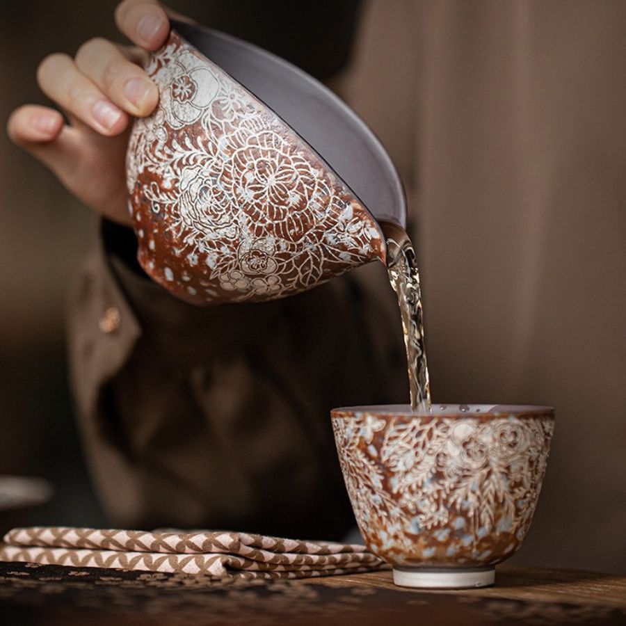 Silver Blossom Serenity Gaiwan Set | Joy Flow My Store