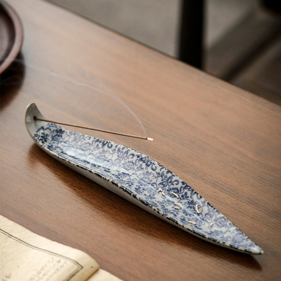 Blue and White Porcelain Incense Holder | Joy Flow My Store