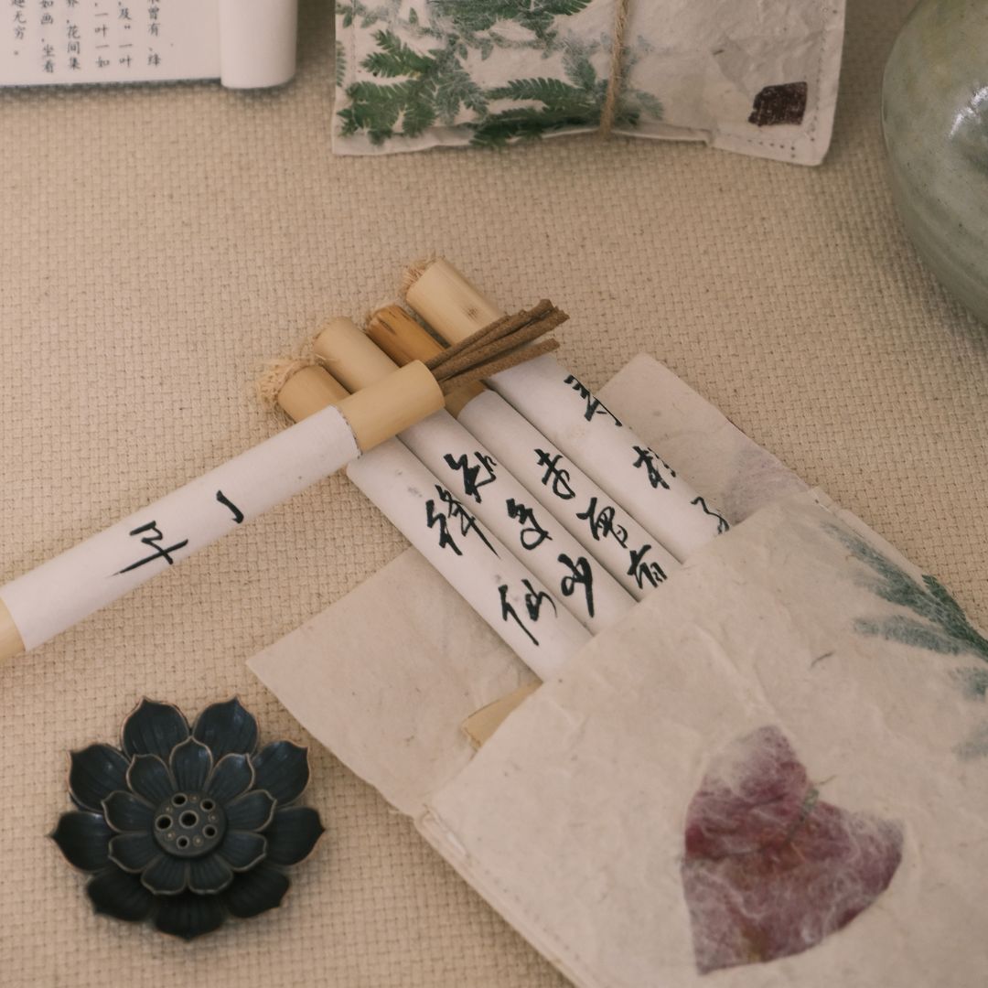 "Moments Among Blooms" collection Natural incense | Joy Flow Joyflow