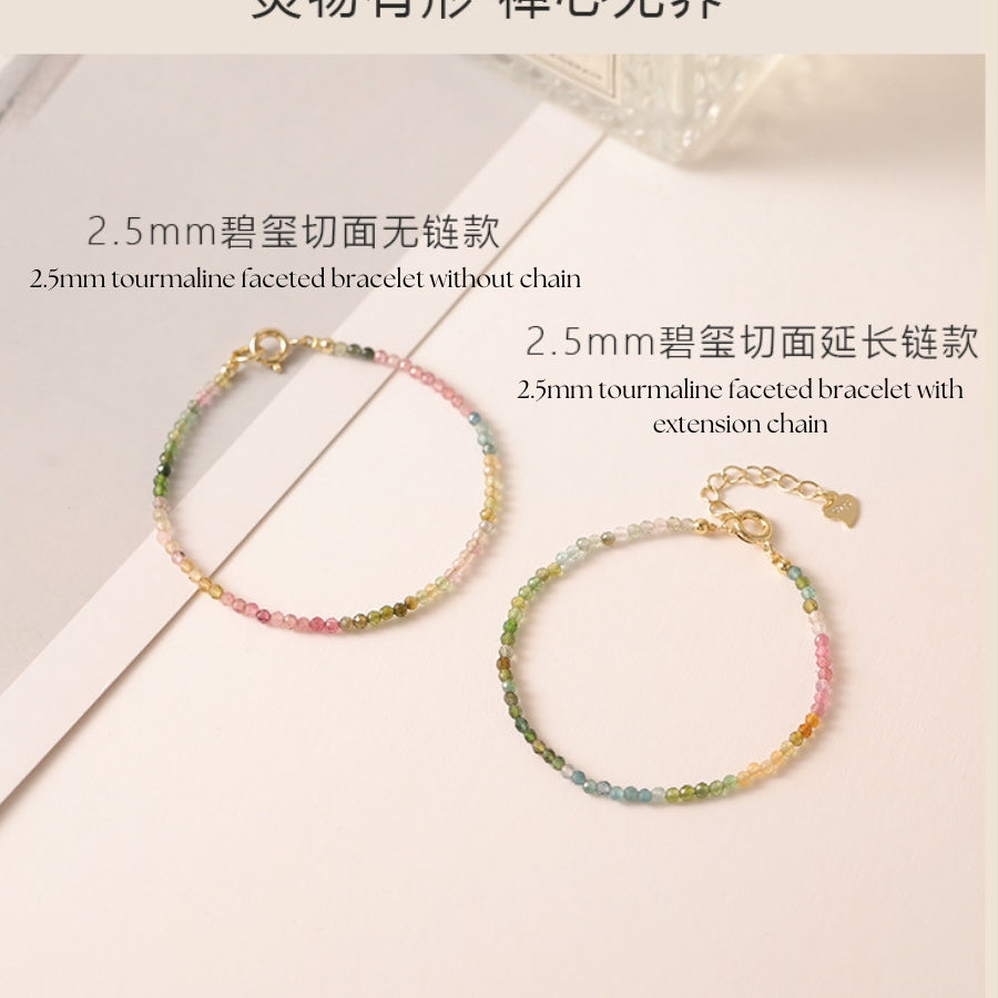 Watermelon Tourmaline bracelet