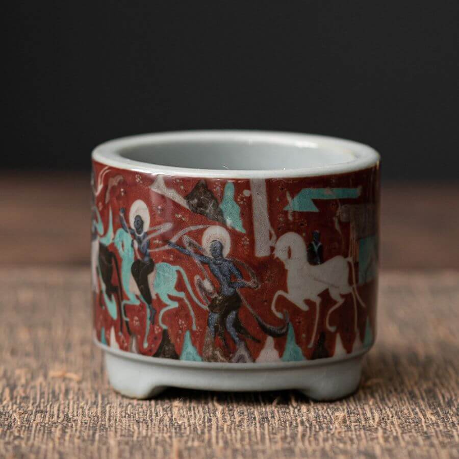 Chinese handmade carved rare Cloisonne Incense holder | Joy Flow My Store