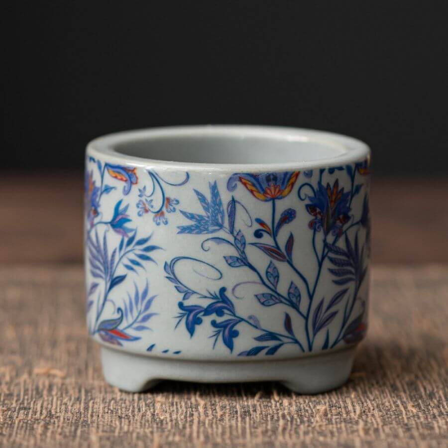 Chinese handmade carved rare Cloisonne Incense holder | Joy Flow My Store