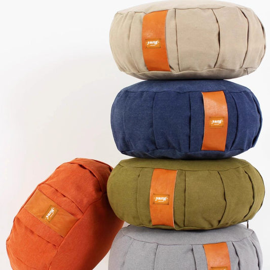 Round Zafu Meditation Cushion with Stuffing with Buckwheat Husks | Joy Flow My Store