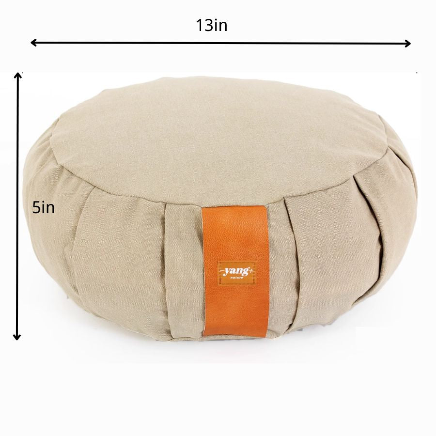 Round Zafu Meditation Cushion with Stuffing with Buckwheat Husks | Joy Flow My Store