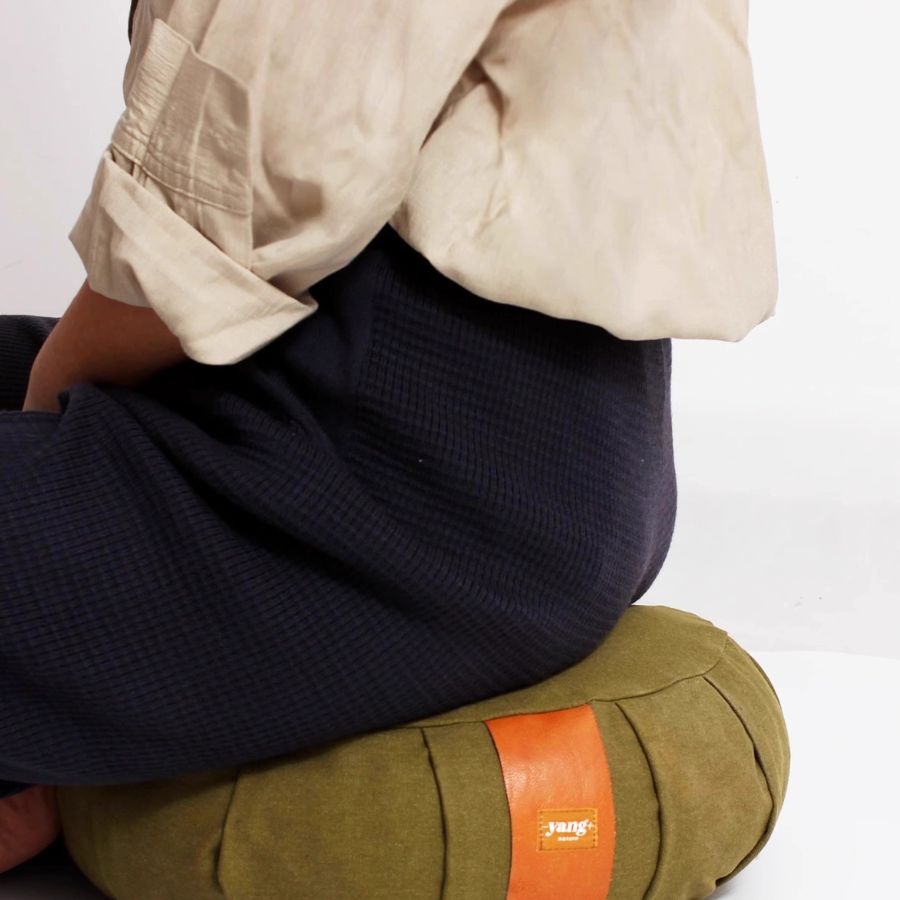 Round Zafu Meditation Cushion with Stuffing with Buckwheat Husks | Joy Flow My Store