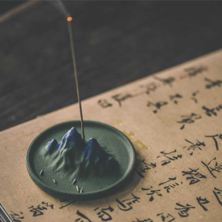 Concrete Mountain Shape Incense Burner | Joy Flow My Store