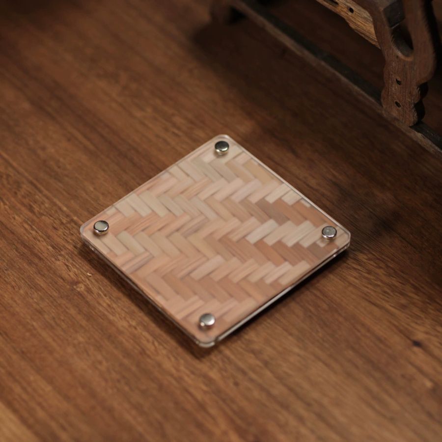Color Bamboo tea Coaster