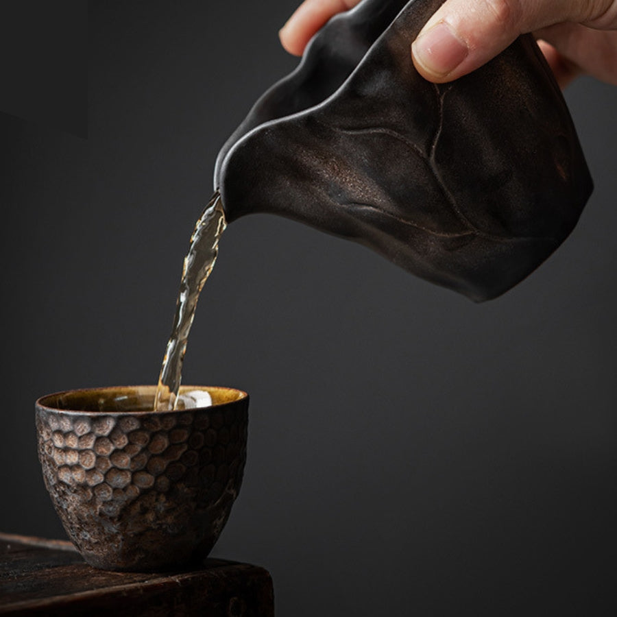 Handcrafted Zen Lotus Tea Pitcher 200ml | Joy Flow My Store