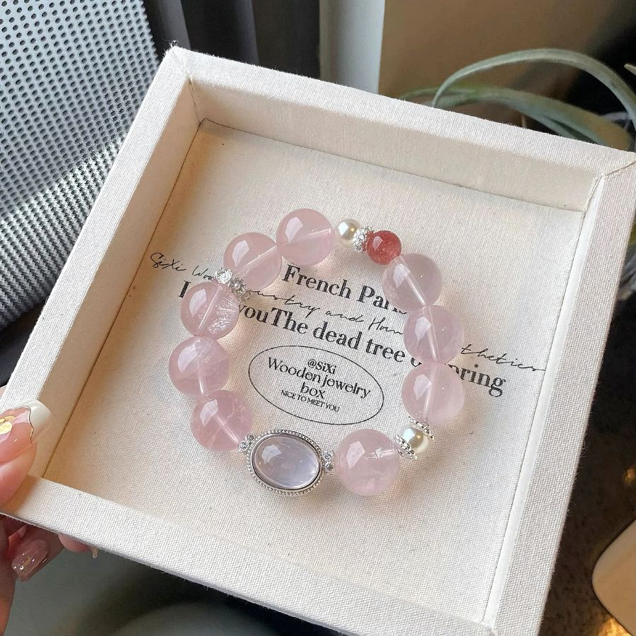 Rose Quartz Crystal Bracelet