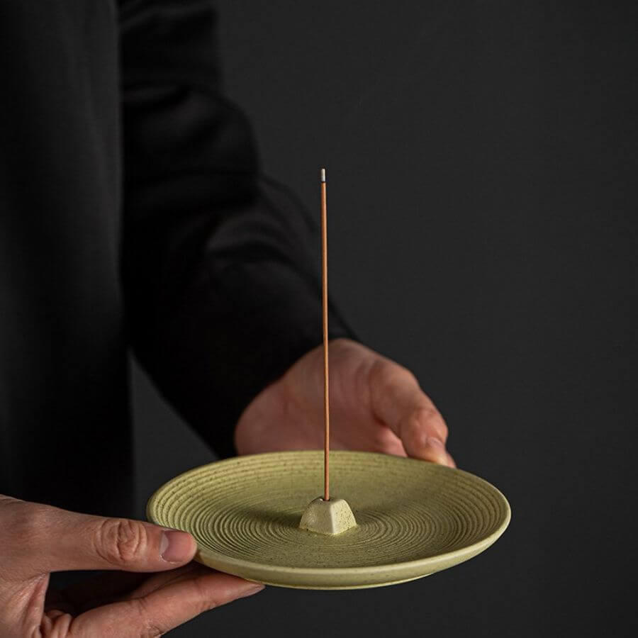 Colorful Round Ceramic incense holder | Joy Flow My Store