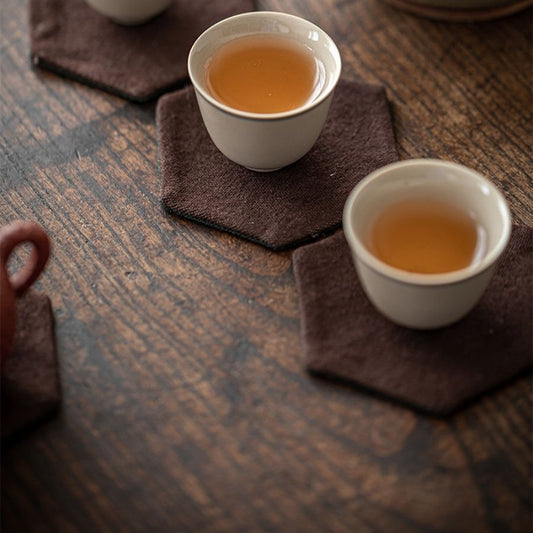 Natural Hand-Dyed Tea Insulation Pad | Tie-Dye Tea Coaster My Store