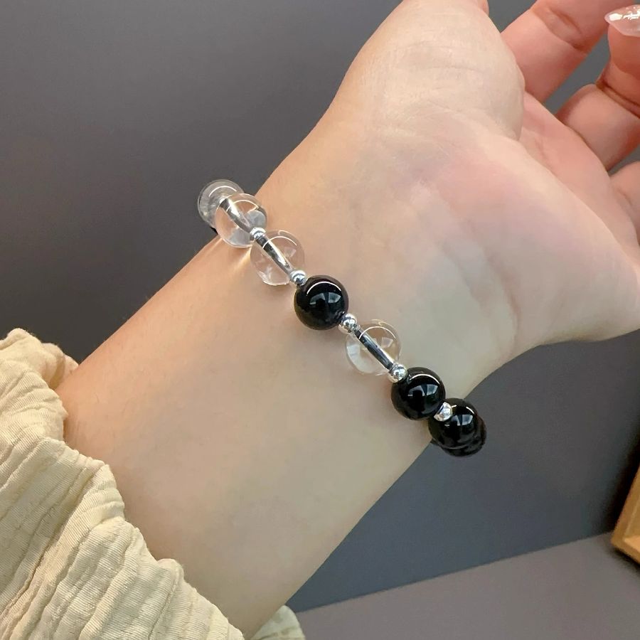Yin-Yang Crystal Bracelet