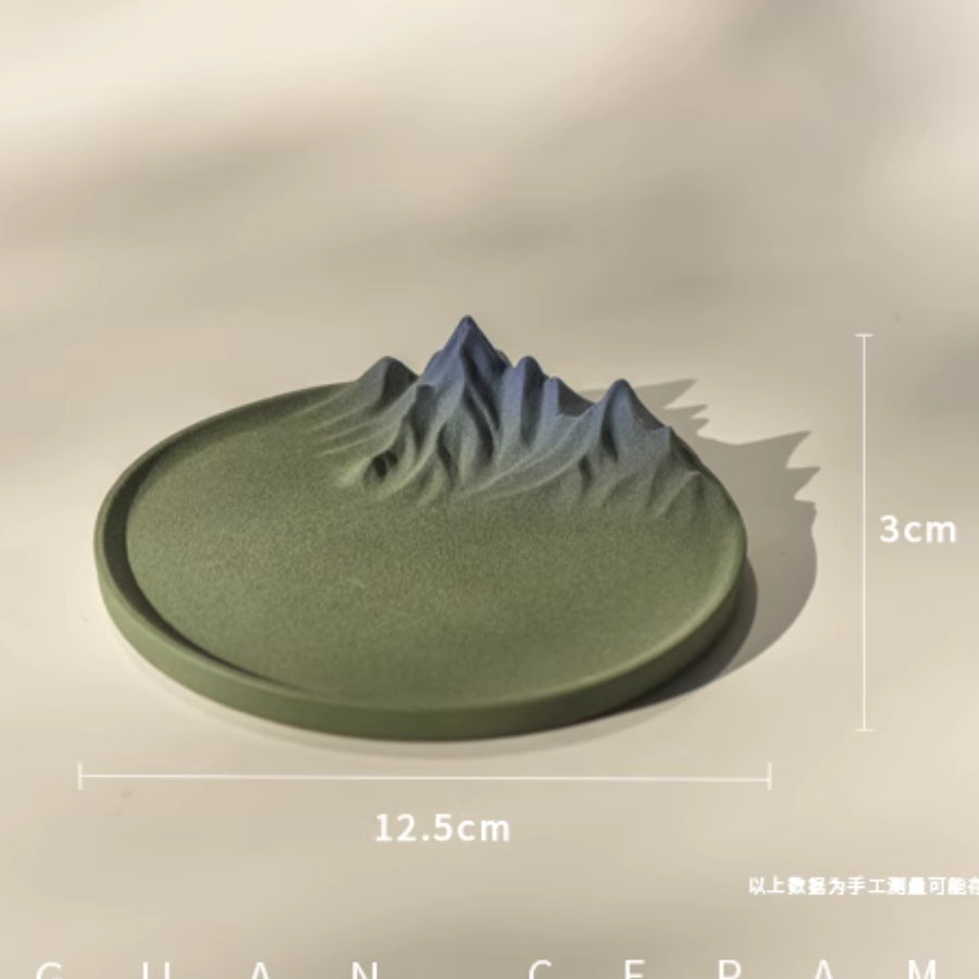 Concrete Mountain Shape Incense Burner | Joy Flow