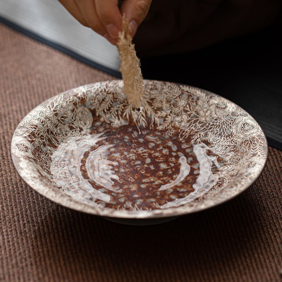 Silver Blossom Serenity Gaiwan Set | Joy Flow My Store