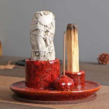 Ceramic Palo Santo & Sage & Incense holder 